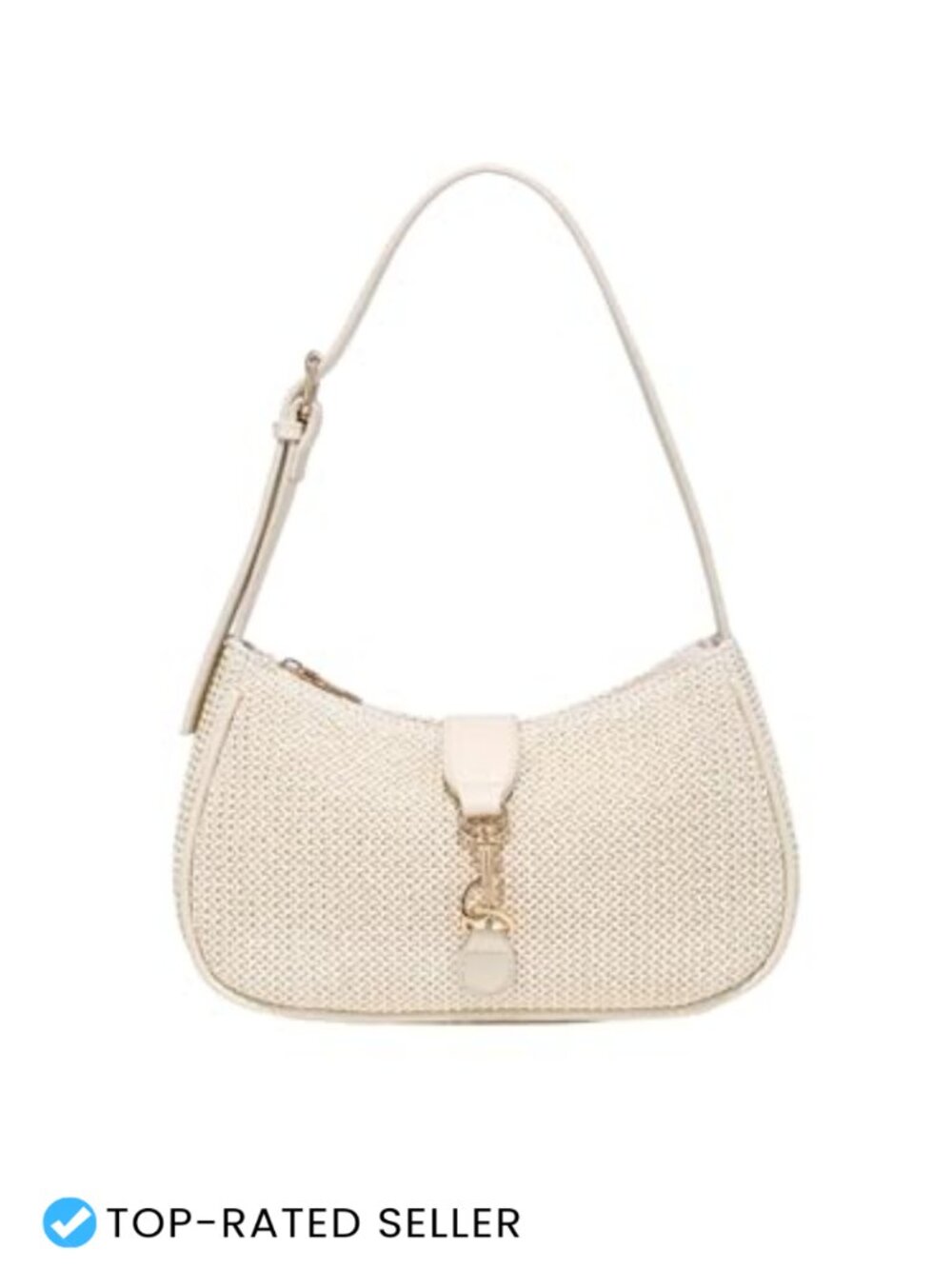 Women's Retro PU Leather Zipper Shoulder Bag Adjustable Strap